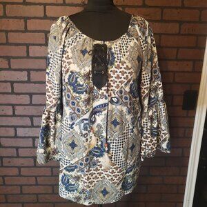 EMMA Rosa Paisley Print Shift Dress